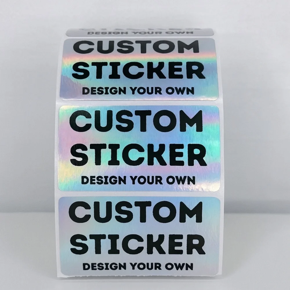 Custom Logo Stickers 2.25” x 1.25” Personalized Labels for Small Business - Picture 1 of 3
